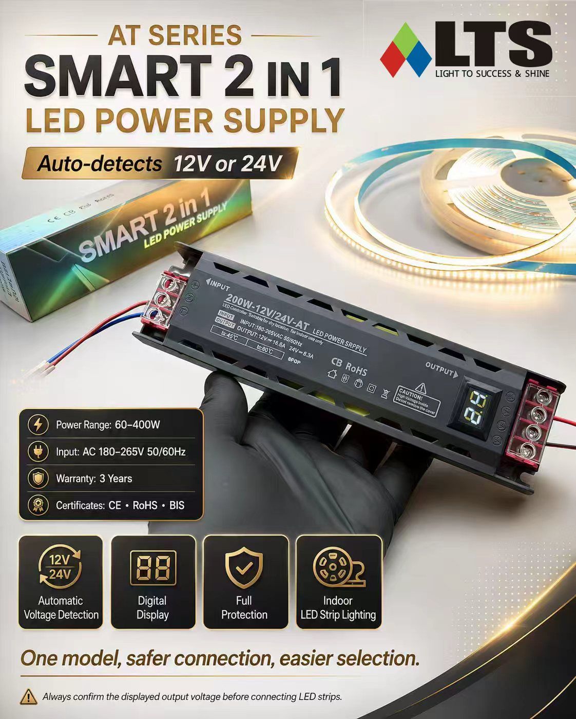 Nguồn tích hợp DC12V/24V (Smart 2 in 1)