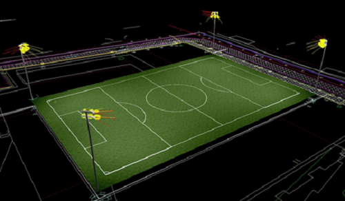 Chiếu sáng sân bóng đá (Lighting Solution for Football Field)
